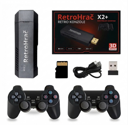 RetroHrač™ – Retro Konzole Plug & Play + 2 Ovladače
